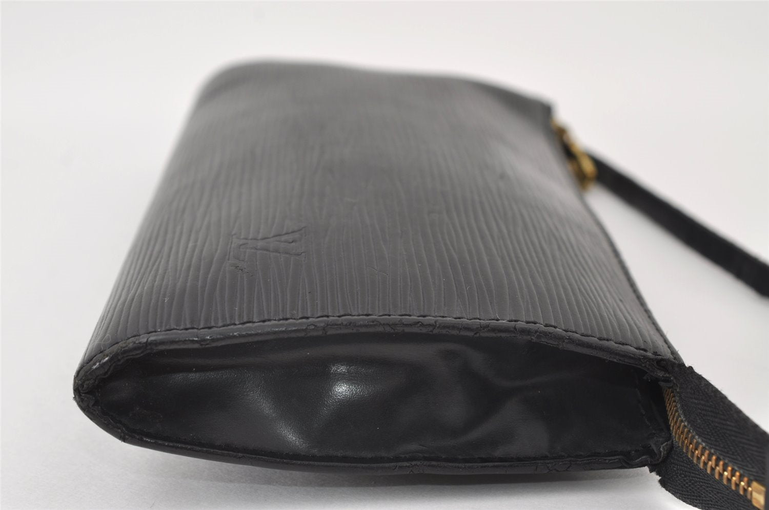 Authentic Louis Vuitton Epi Pochette Accessoires Pouch Black M52952 LV 6091I
