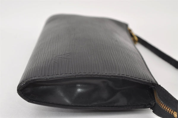 Authentic Louis Vuitton Epi Pochette Accessoires Pouch Black M52952 LV 6091I