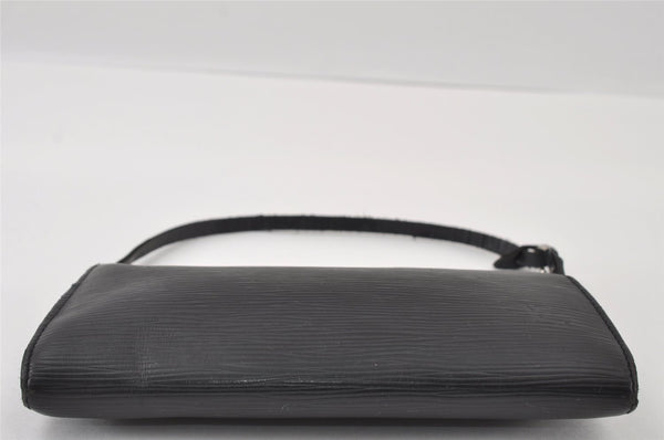 Authentic Louis Vuitton Epi Pochette Accessoires Pouch Black M52952 LV 6091I