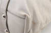 Authentic PRADA Leather Shoulder Tote Bag Purse Ivory 6092C