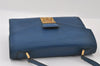 Authentic Louis Vuitton Epi Concorde Hand Bag Purse Blue M52135 LV 6092I