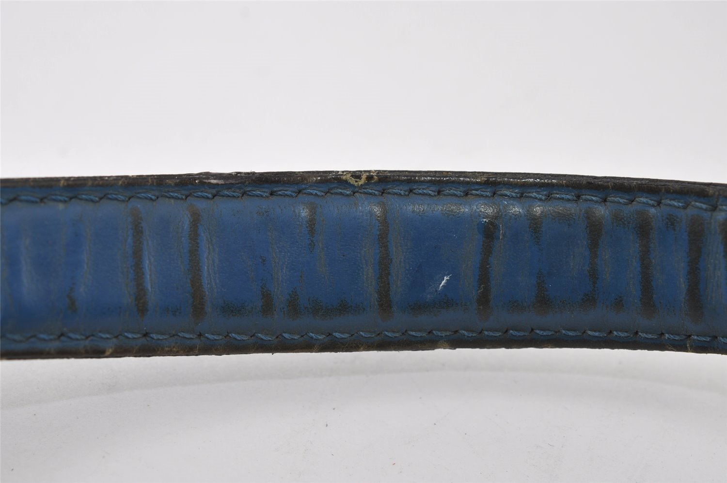 Authentic Louis Vuitton Epi Concorde Hand Bag Purse Blue M52135 LV 6092I