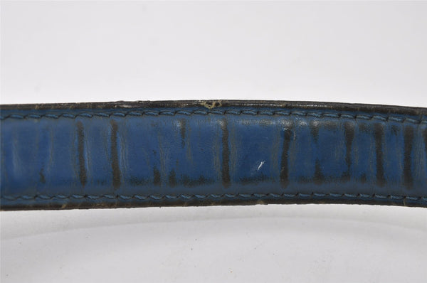 Authentic Louis Vuitton Epi Concorde Hand Bag Purse Blue M52135 LV 6092I