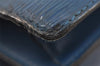Authentic Louis Vuitton Epi Concorde Hand Bag Purse Blue M52135 LV 6092I