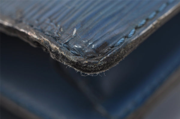 Authentic Louis Vuitton Epi Concorde Hand Bag Purse Blue M52135 LV 6092I