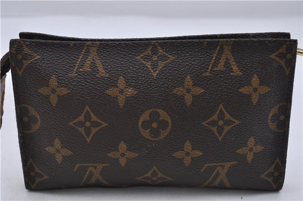 Authentic LOUIS VUITTON Monogram Pouch For Bucket PM LV Junk 6093C