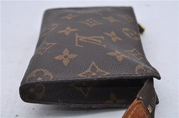 Authentic LOUIS VUITTON Monogram Pouch For Bucket PM LV Junk 6093C