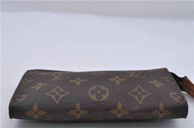 Authentic LOUIS VUITTON Monogram Pouch For Bucket PM LV Junk 6093C