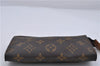 Authentic LOUIS VUITTON Monogram Pouch For Bucket PM LV Junk 6093C