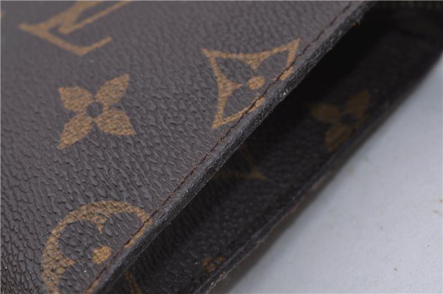 Authentic LOUIS VUITTON Monogram Pouch For Bucket PM LV Junk 6093C