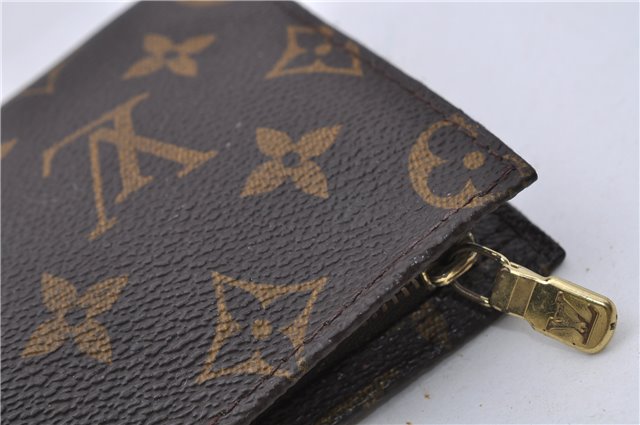 Authentic LOUIS VUITTON Monogram Pouch For Bucket PM LV Junk 6093C