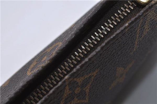 Authentic LOUIS VUITTON Monogram Pouch For Bucket PM LV Junk 6093C