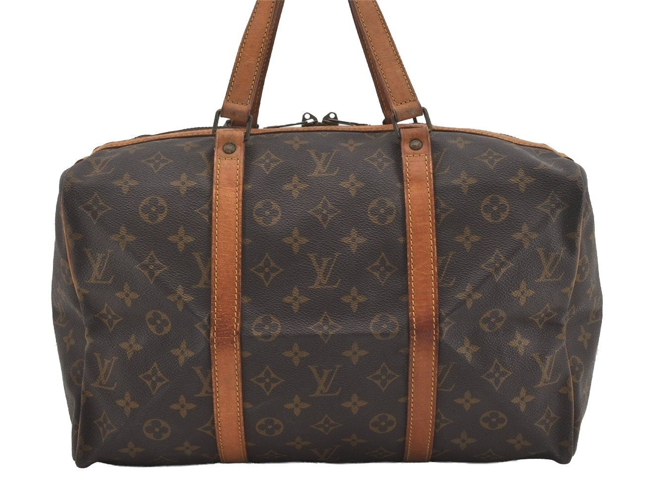Authentic Louis Vuitton Monogram Sac Souple 35 Hand Boston Bag M41626 LV 6093I