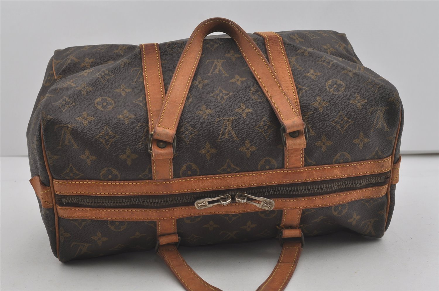 Authentic Louis Vuitton Monogram Sac Souple 35 Hand Boston Bag M41626 LV 6093I