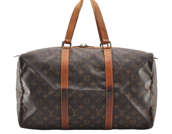 Authentic Louis Vuitton Monogram Sac Souple 45 Hand Boston Bag M41624 LV 6094I