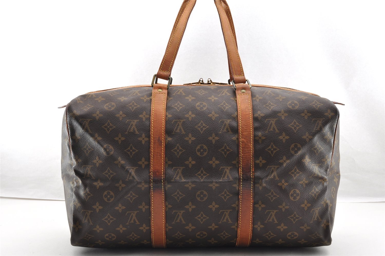 Authentic Louis Vuitton Monogram Sac Souple 45 Hand Boston Bag M41624 LV 6094I