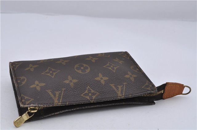 Authentic LOUIS VUITTON Monogram Pouch For Bucket PM LV 6095C