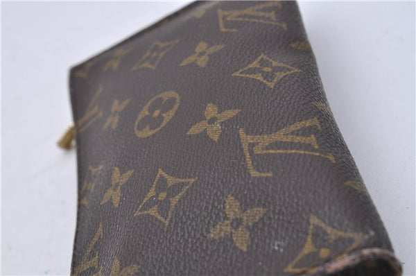 Authentic LOUIS VUITTON Monogram Pouch For Bucket PM LV 6095C