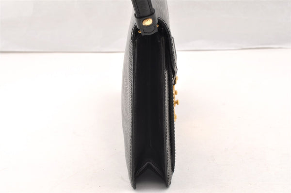 Authentic Louis Vuitton Epi Sellier Dragonne Clutch Bag Black M52612 LV 6097I