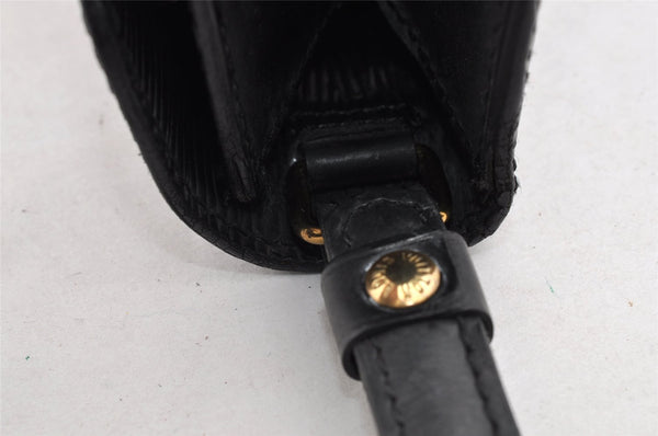 Authentic Louis Vuitton Epi Sellier Dragonne Clutch Bag Black M52612 LV 6097I