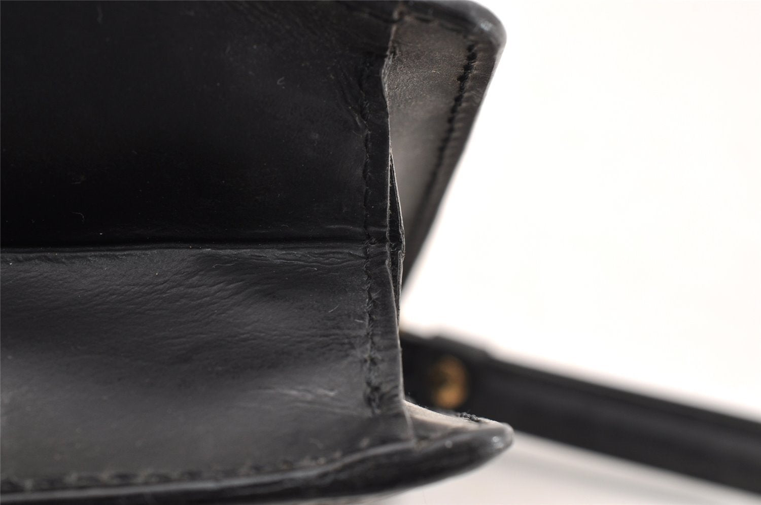 Authentic Louis Vuitton Epi Sellier Dragonne Clutch Bag Black M52612 LV 6097I