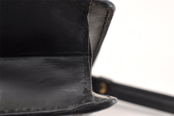 Authentic Louis Vuitton Epi Sellier Dragonne Clutch Bag Black M52612 LV 6097I