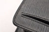 Authentic Louis Vuitton Epi Sellier Dragonne Clutch Bag Black M52612 LV 6097I