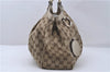 Authentic GUCCI Sukey Shoulder Tote Bag GG Canvas Leather 211944 Brown  6098D