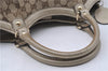 Authentic GUCCI Sukey Shoulder Tote Bag GG Canvas Leather 211944 Brown  6098D