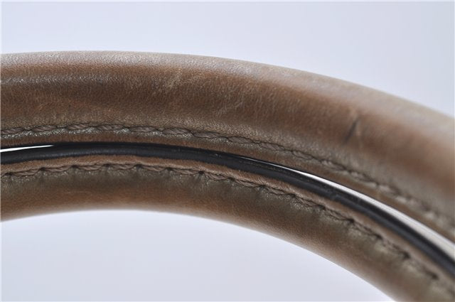 Authentic GUCCI Sukey Shoulder Tote Bag GG Canvas Leather 211944 Brown  6098D