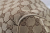 Authentic GUCCI Sukey Shoulder Tote Bag GG Canvas Leather 211944 Brown  6098D
