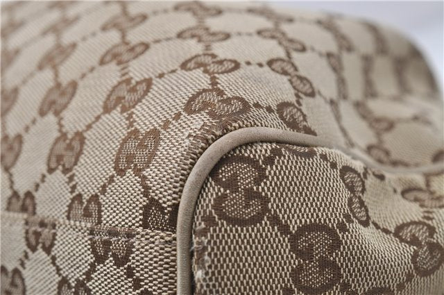 Authentic GUCCI Sukey Shoulder Tote Bag GG Canvas Leather 211944 Brown  6098D