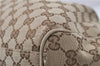 Authentic GUCCI Sukey Shoulder Tote Bag GG Canvas Leather 211944 Brown  6098D