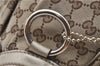 Authentic GUCCI Sukey Shoulder Tote Bag GG Canvas Leather 211944 Brown  6098D