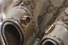 Authentic GUCCI Sukey Shoulder Tote Bag GG Canvas Leather 211944 Brown  6098D