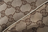 Authentic GUCCI Sukey Shoulder Tote Bag GG Canvas Leather 211944 Brown  6098D