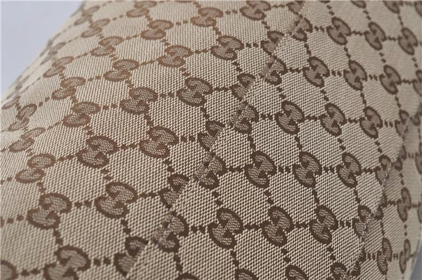 Authentic GUCCI Sukey Shoulder Tote Bag GG Canvas Leather 211944 Brown  6098D