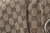 Authentic GUCCI Sukey Shoulder Tote Bag GG Canvas Leather 211944 Brown  6098D