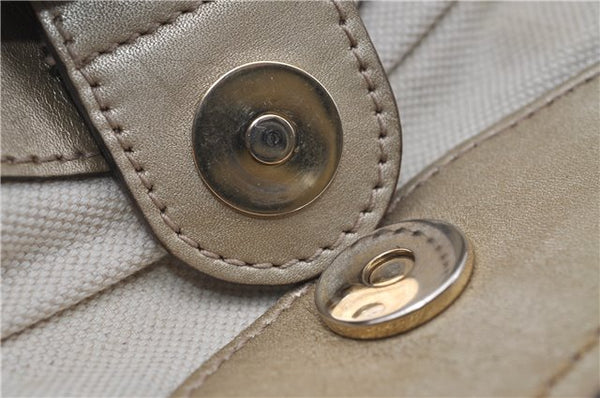 Authentic GUCCI Sukey Shoulder Tote Bag GG Canvas Leather 211944 Brown  6098D