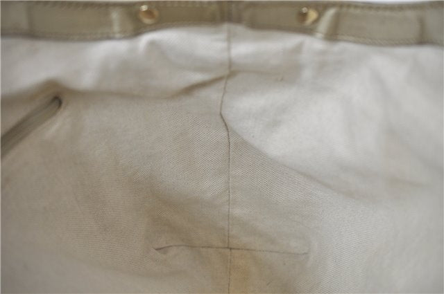 Authentic GUCCI Sukey Shoulder Tote Bag GG Canvas Leather 211944 Brown  6098D