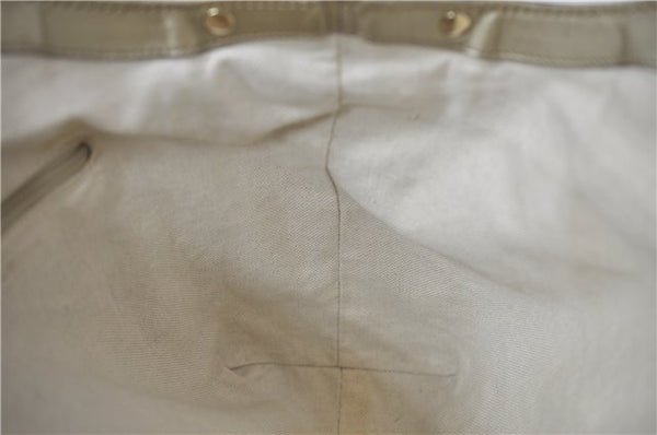 Authentic GUCCI Sukey Shoulder Tote Bag GG Canvas Leather 211944 Brown  6098D