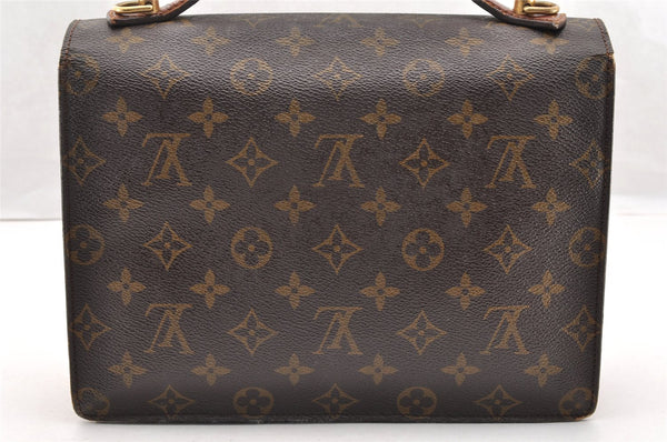 Authentic Louis Vuitton Monogram Monceau 2Way Hand Bag M51187 Junk 6098I
