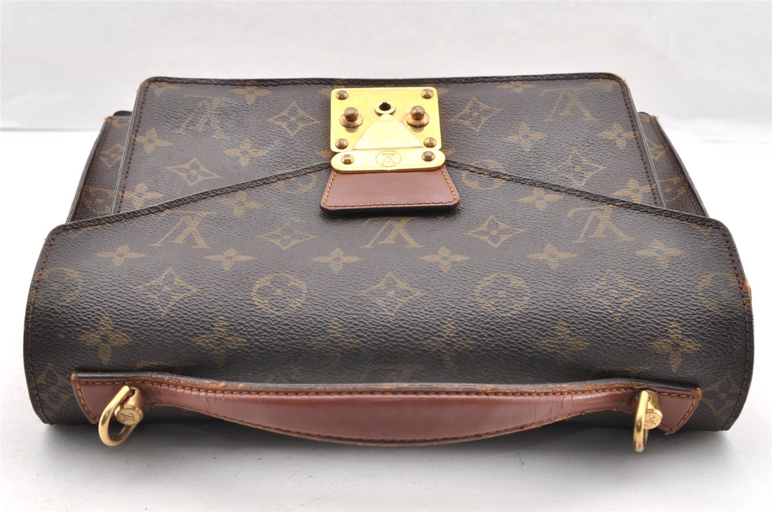 Authentic Louis Vuitton Monogram Monceau 2Way Hand Bag M51187 Junk 6098I