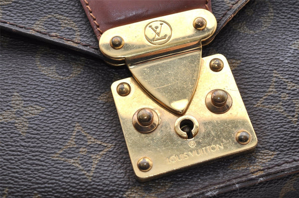 Authentic Louis Vuitton Monogram Monceau 2Way Hand Bag M51187 Junk 6098I