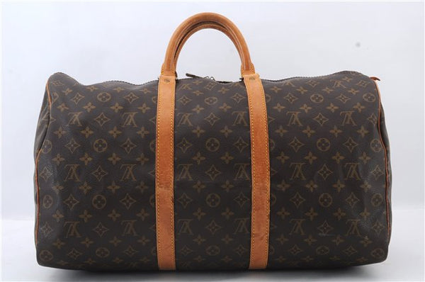 Authentic LOUIS VUITTON Monogram Keepall 50 Boston Bag M41426 LV 6100C