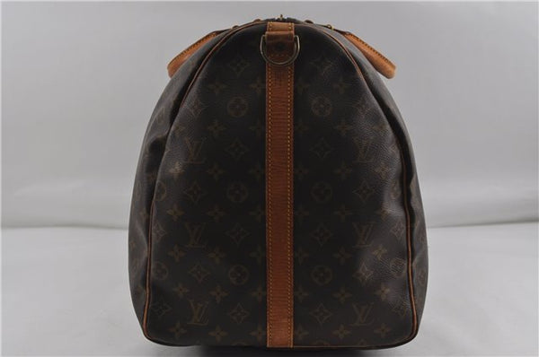 Auth Louis Vuitton Monogram Keepall Bandouliere 60 Boston Bag M41412 LV 6100D