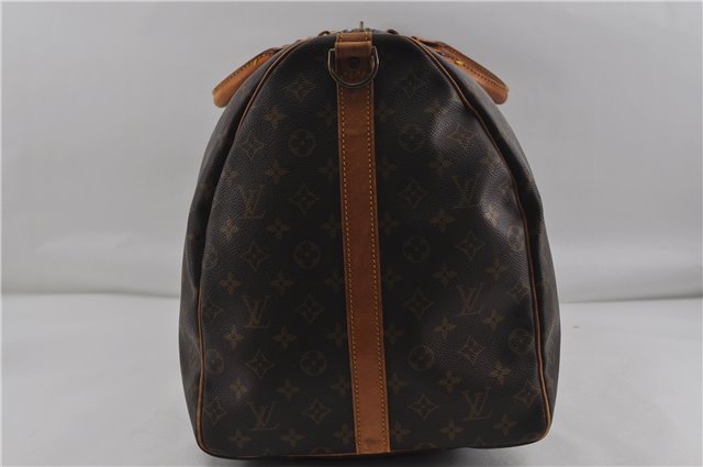 Auth Louis Vuitton Monogram Keepall Bandouliere 60 Boston Bag M41412 LV 6100D