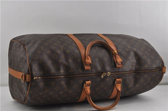 Auth Louis Vuitton Monogram Keepall Bandouliere 60 Boston Bag M41412 LV 6100D