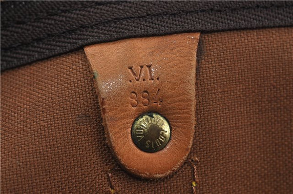 Auth Louis Vuitton Monogram Keepall Bandouliere 60 Boston Bag M41412 LV 6100D
