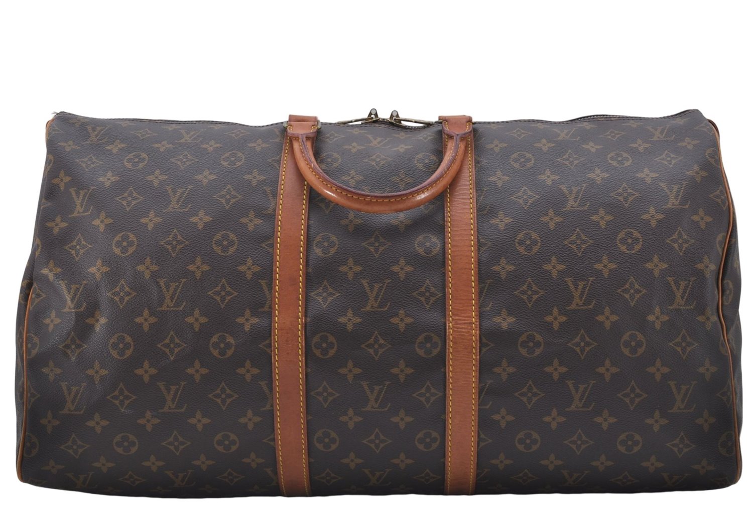 Authentic Louis Vuitton Monogram Keepall 55 Travel Boston Bag M41424 LV 6103D